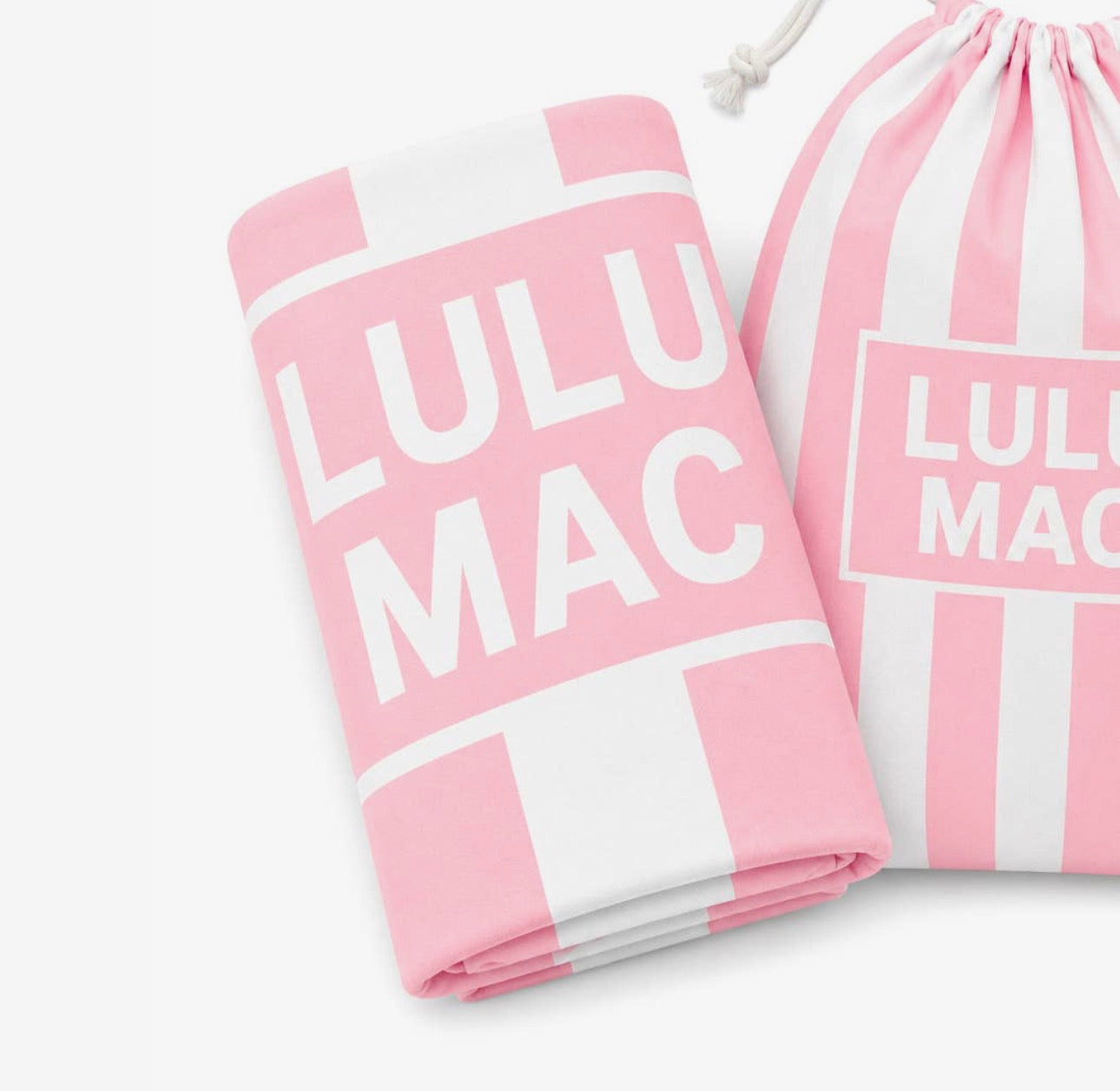 XL Beach Towel-Pink Stripes
