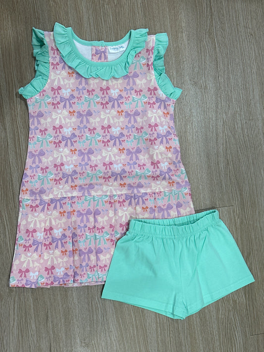 Bow Girl Short Set