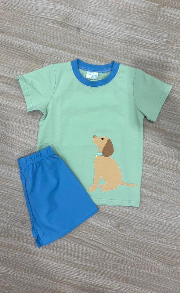 Puppy Boy Short Set