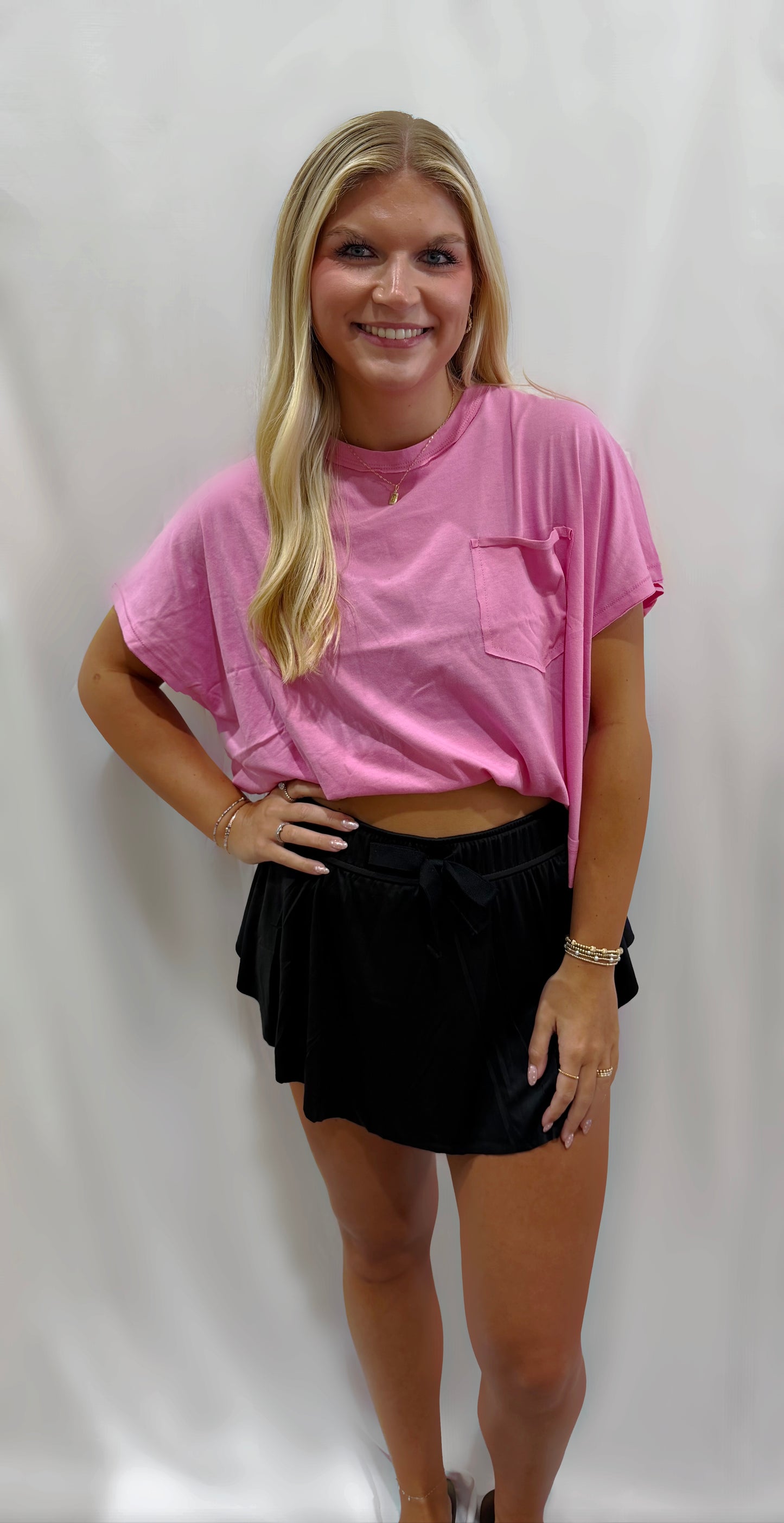 Black Daily Active Skort