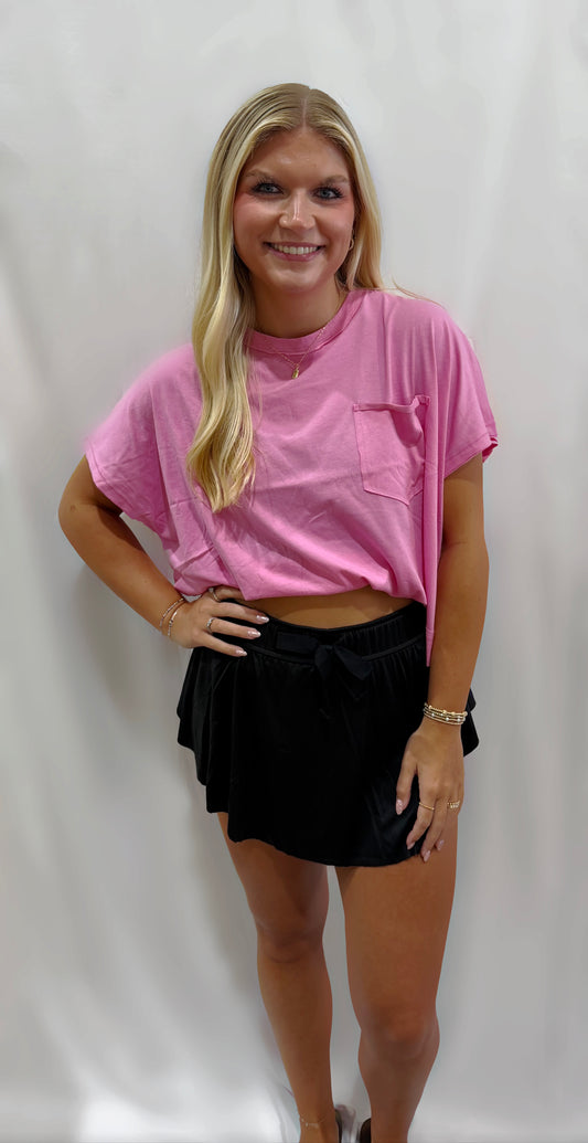 Black Daily Active Skort