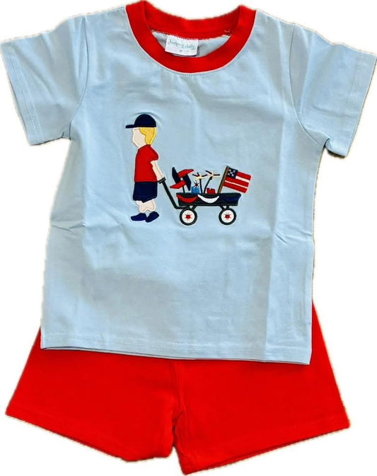 Patriotic Boy Short Set
