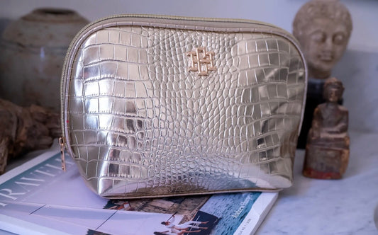 Capri Large Pouch-Gold