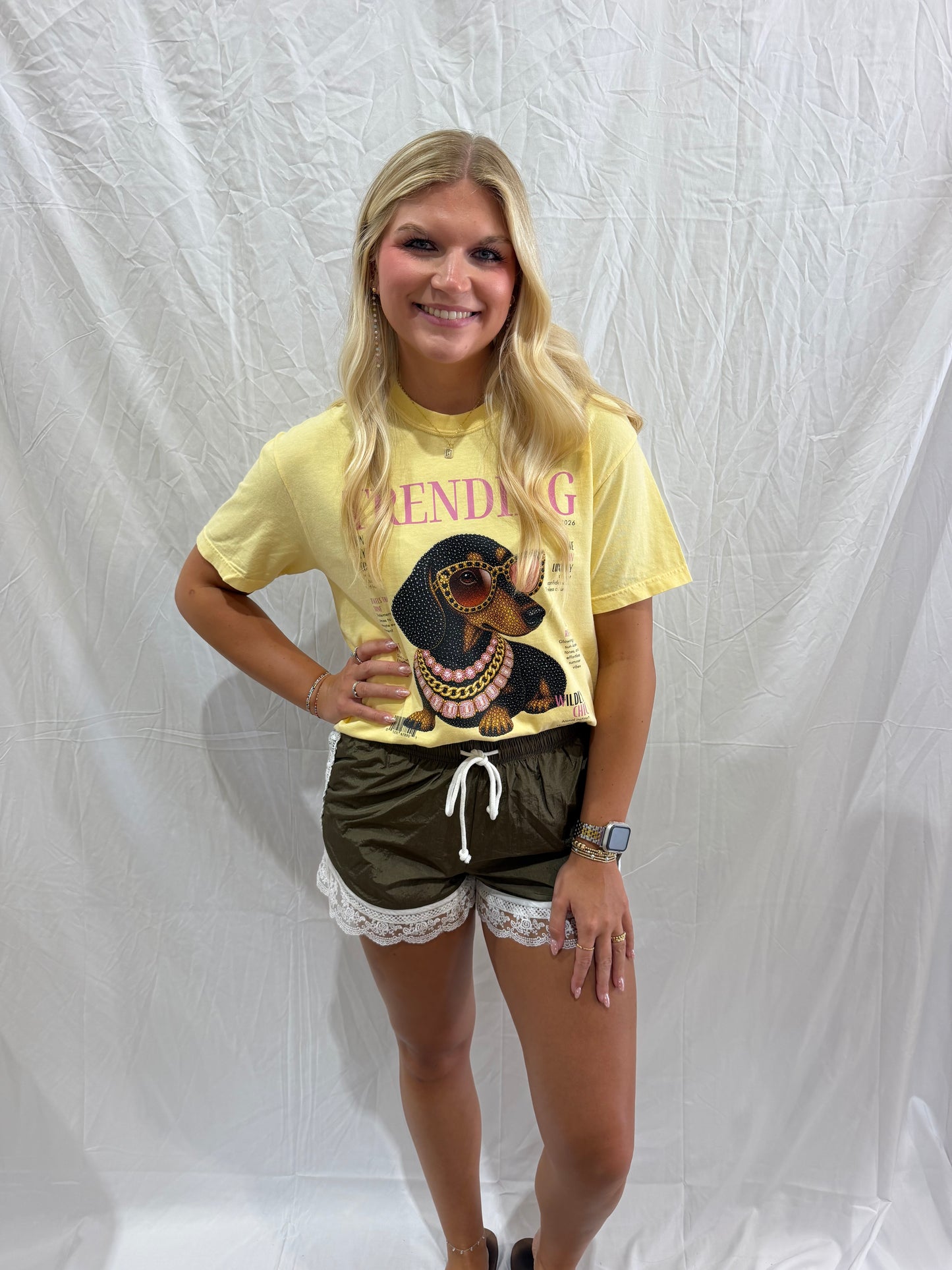 Hunter Green Lace Shorts