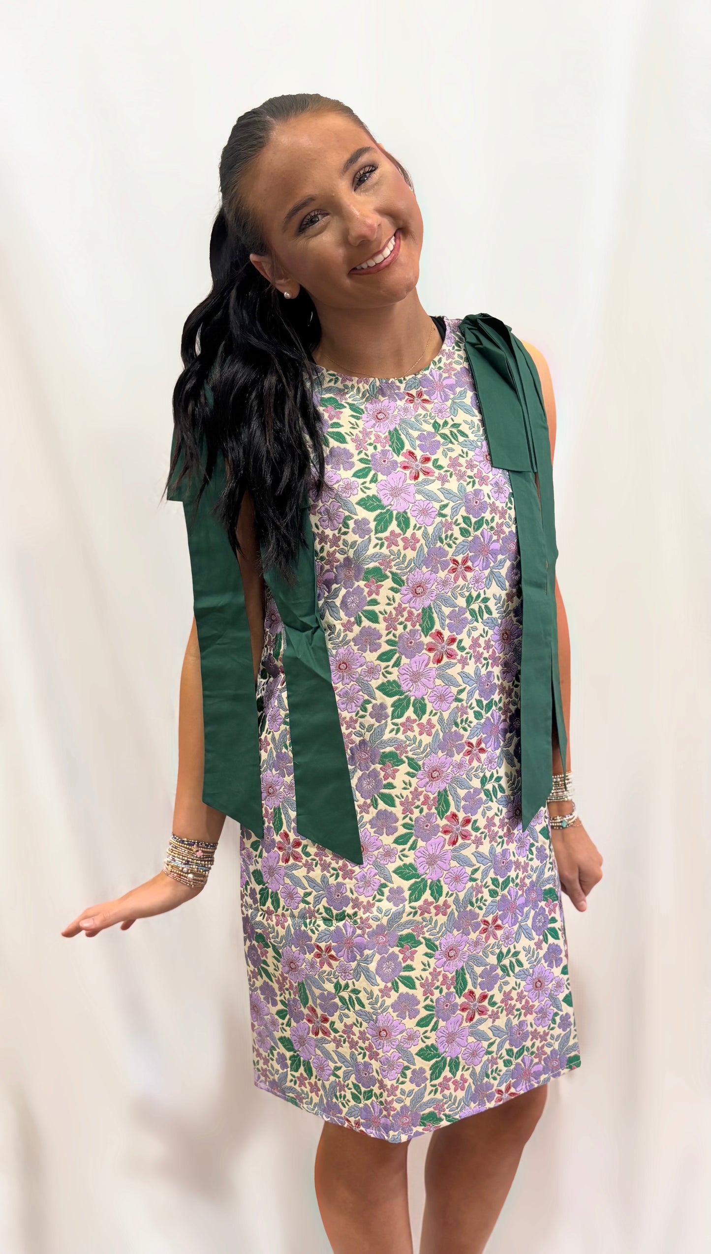 Lavender Lane Jacquard Dress