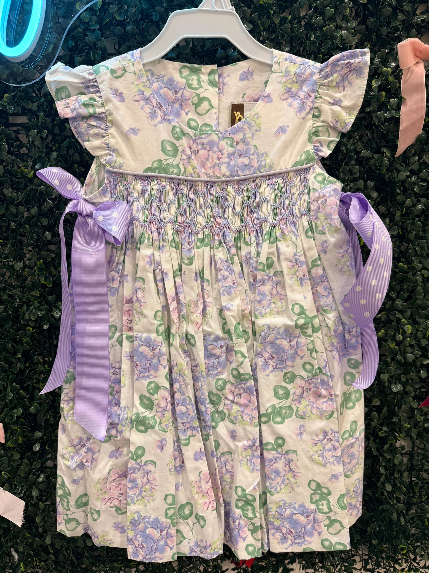 Purple Hydrangea Dress