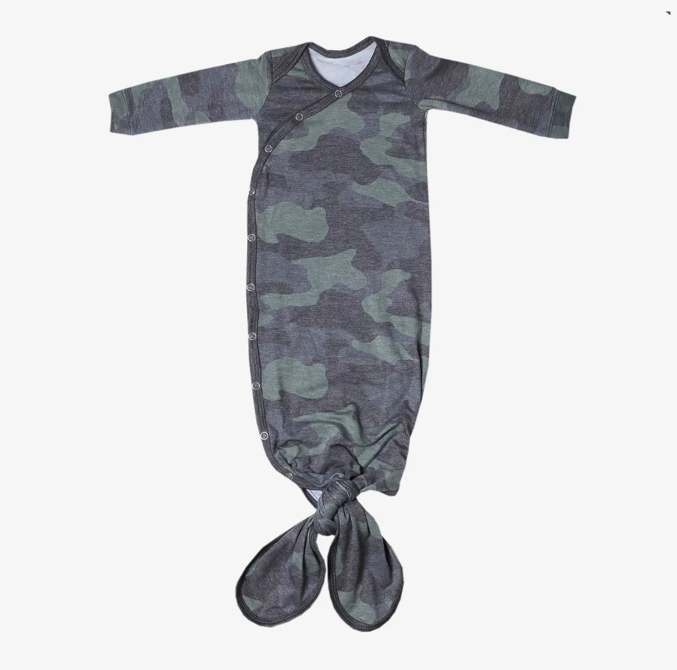 Newborn Knotted Gown | Hunter