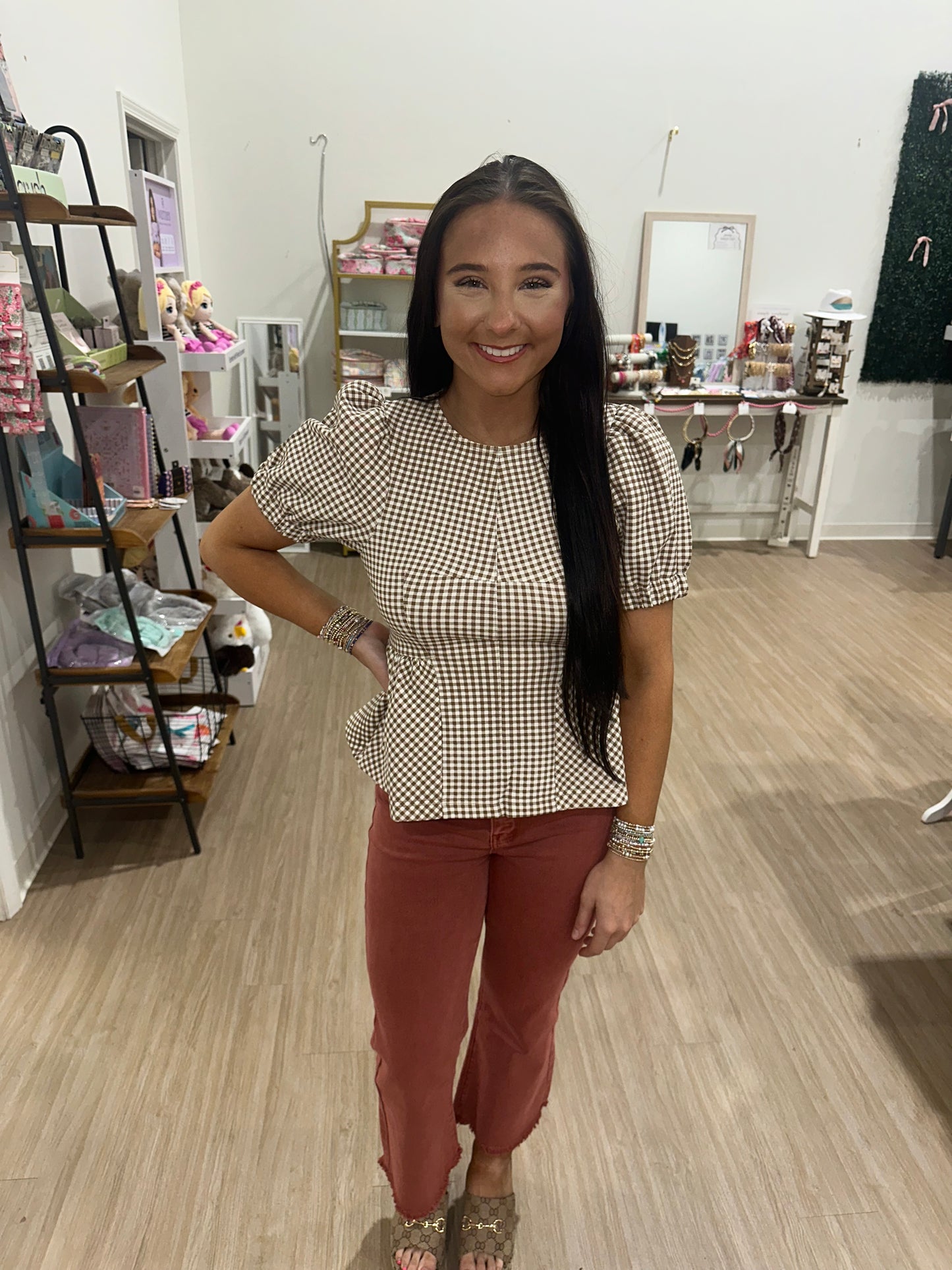 Picnic Peplum Top
