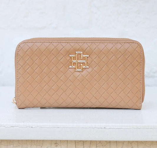 Penelope Wallet Woven Tan