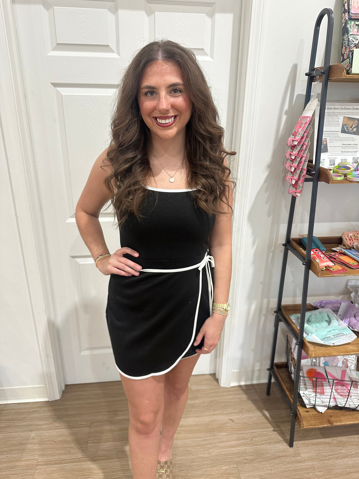 Black Scuba Athletic Dress