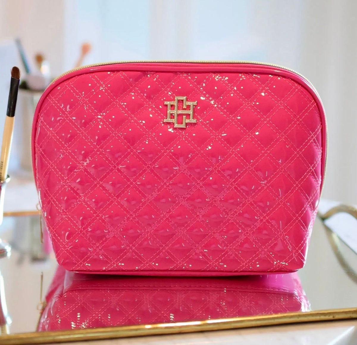 Capri Large Pouch-Hot Pink