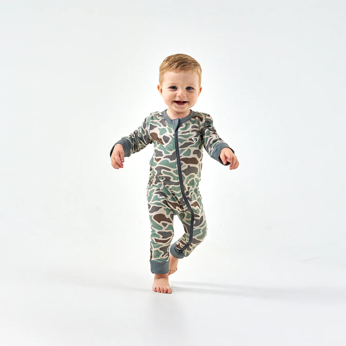 Burlebo Baby Zip Up-Retro Camo