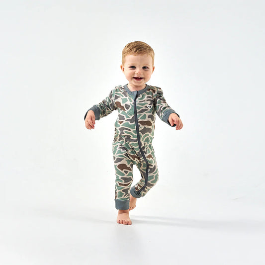 Burlebo Baby Zip Up-Retro Camo