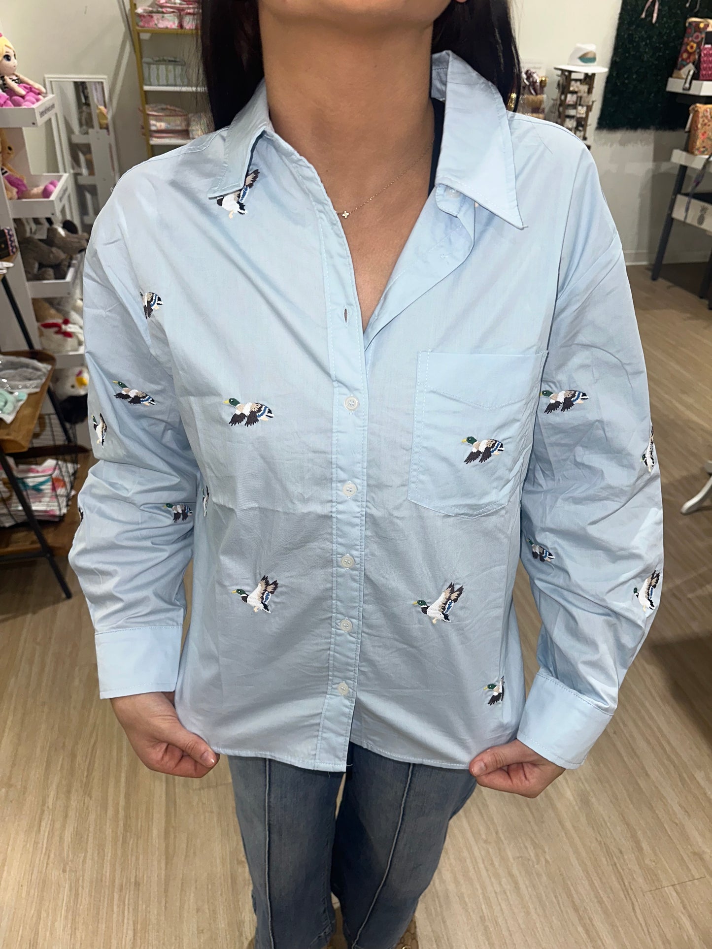 Fly Away Mallard Button Up
