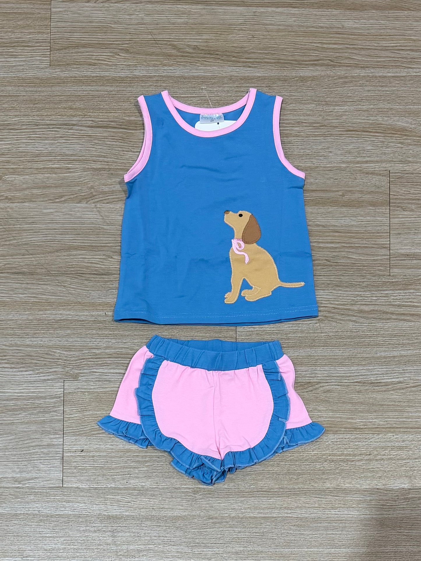 Puppy Girl Short Set