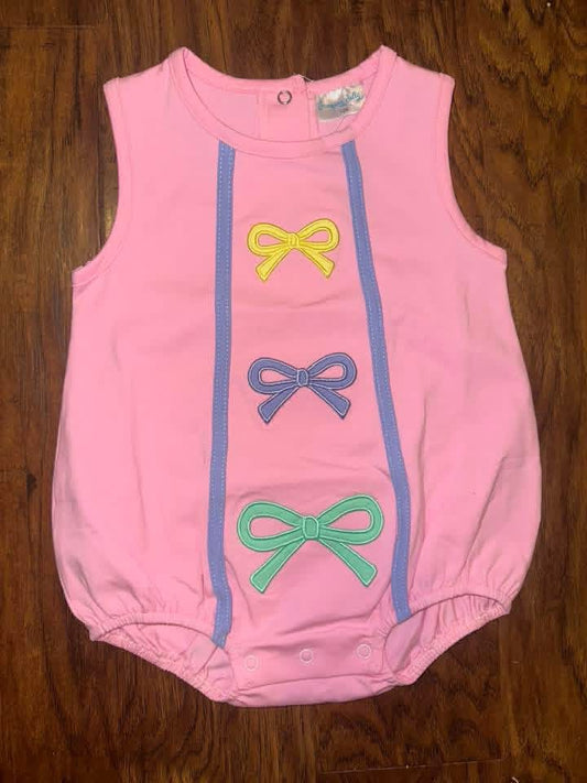 Trio Pink Bow Girl Bubble