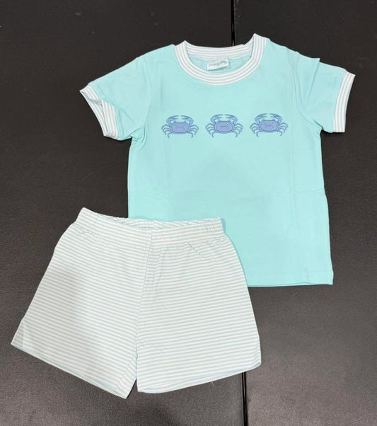 Boy Crab Short Set
