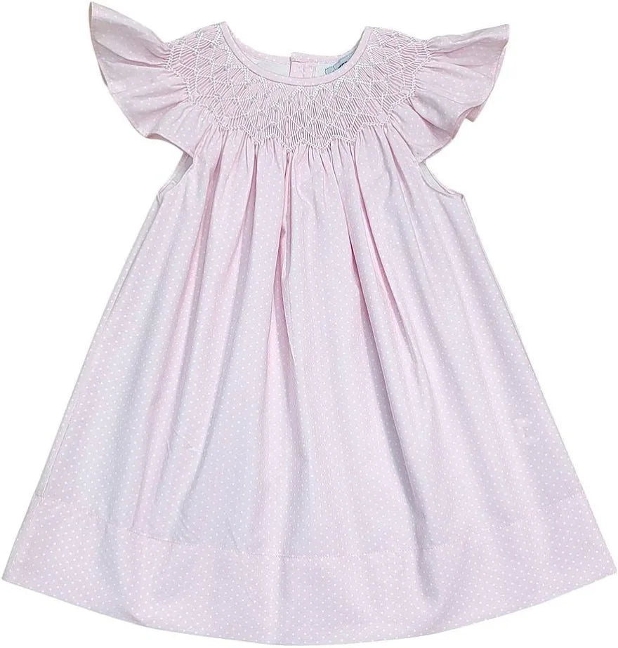 Pearl Smock Dress| Pink