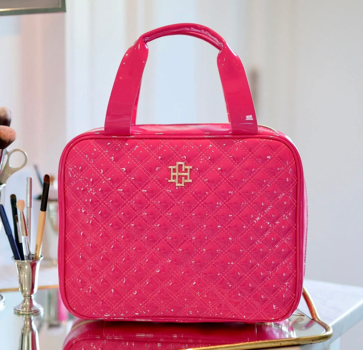 Punta Canta Large Case-Hot Pink
