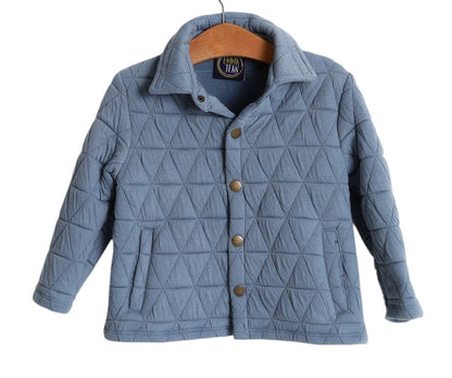 Blue Quilted Jacket