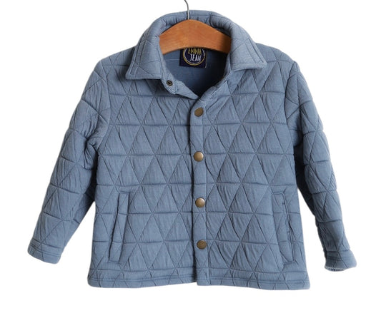 Blue Quilted Jacket