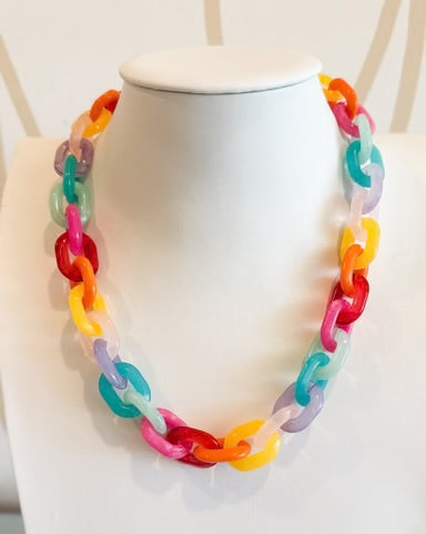 Multicolor Chain Necklace
