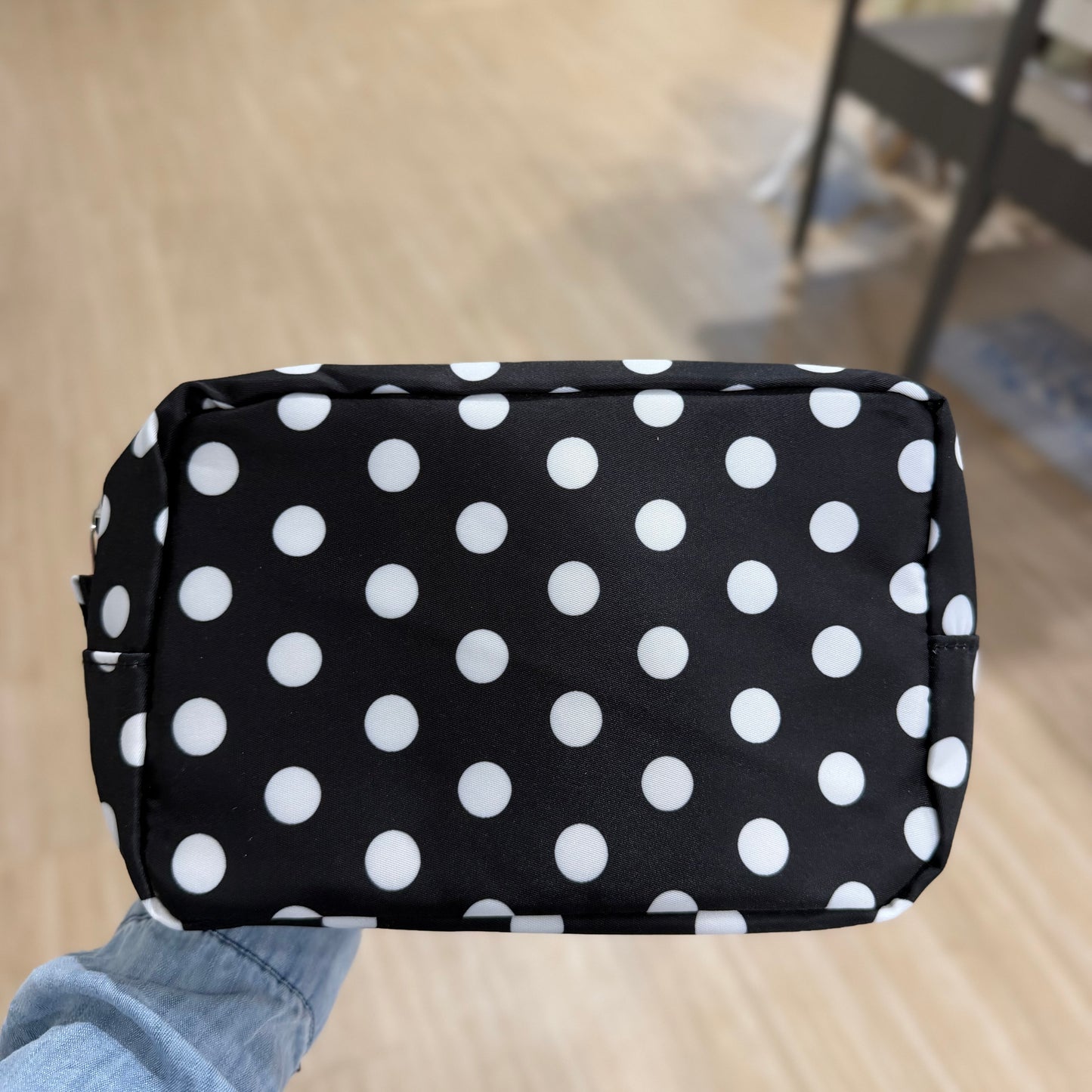 Black & White Polka Dot Pouch