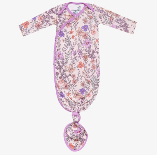 Newborn Knotted Gown | Flora