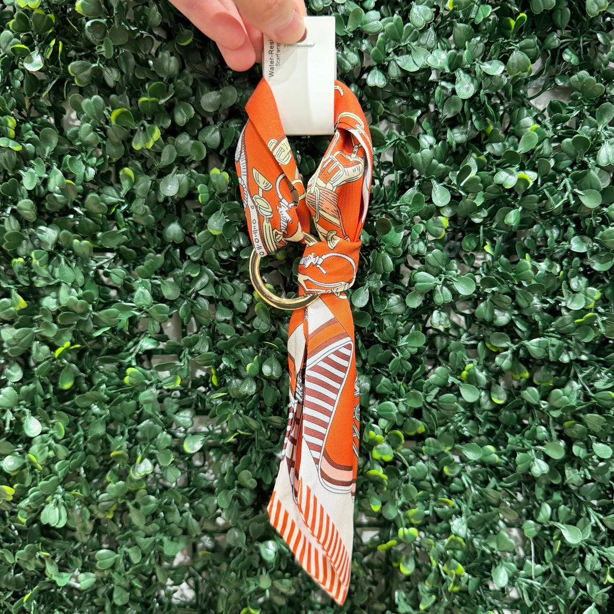 Scarf Wrap Necklace | Orange