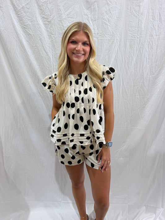 Dotted Darling Short Set