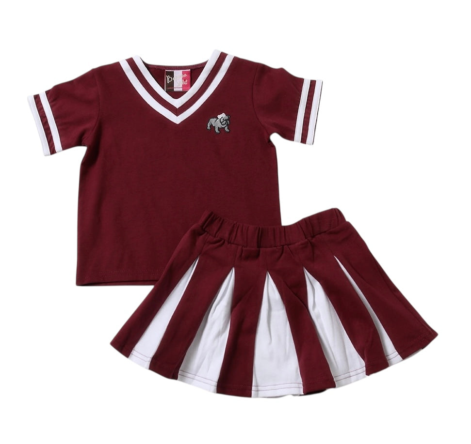 Bulldogs Pleated Skort Set