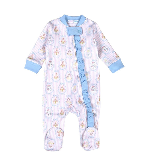 Royal & Charm Pima Zipper Footie