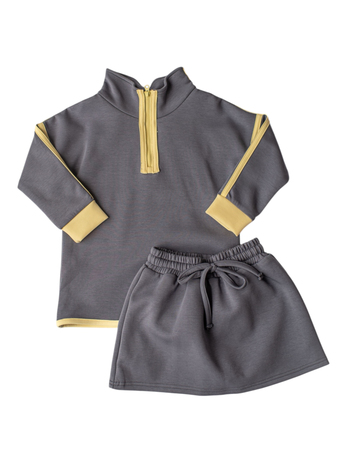 Indigo Quarter Zip Skort Set