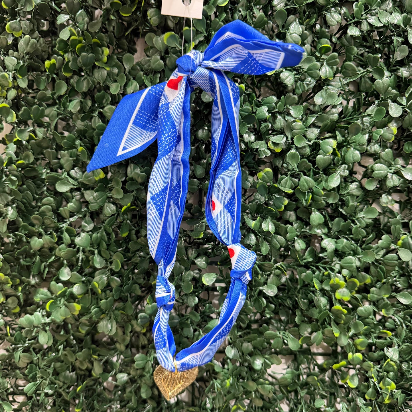 Scarf Charm Necklace | Royal Blue