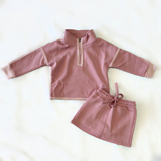 Mauve Skort Set