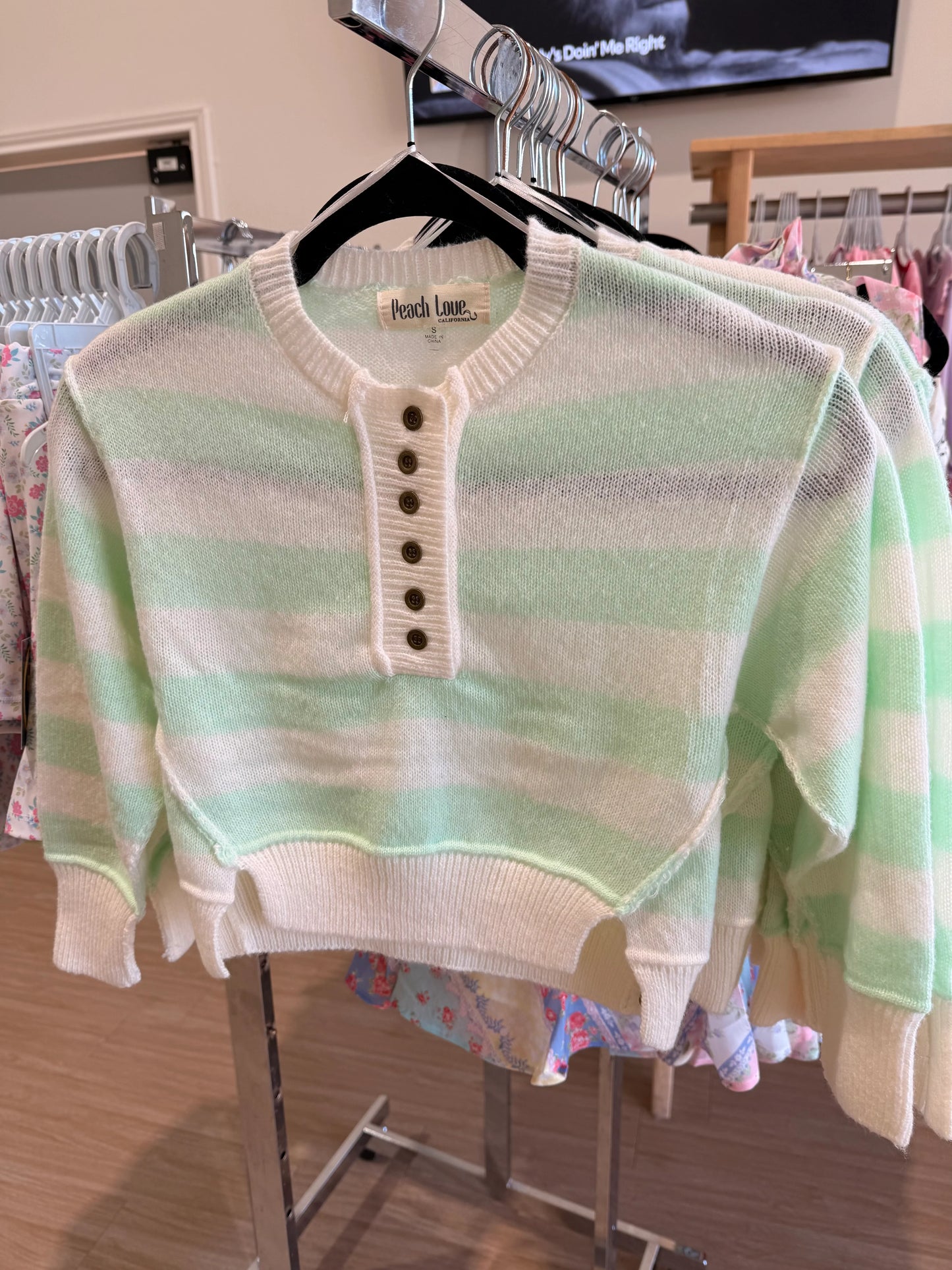 Mint milkshake sweater