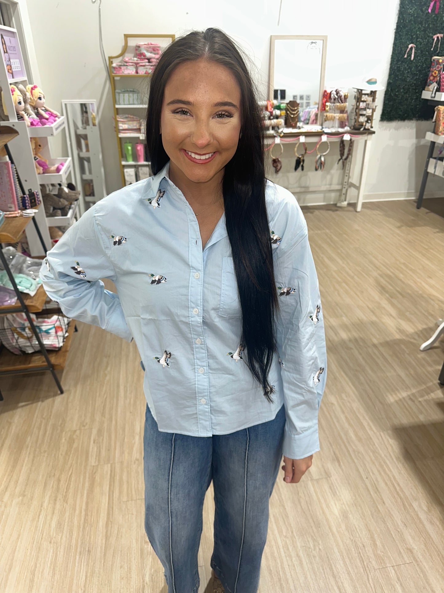 Fly Away Mallard Button Up