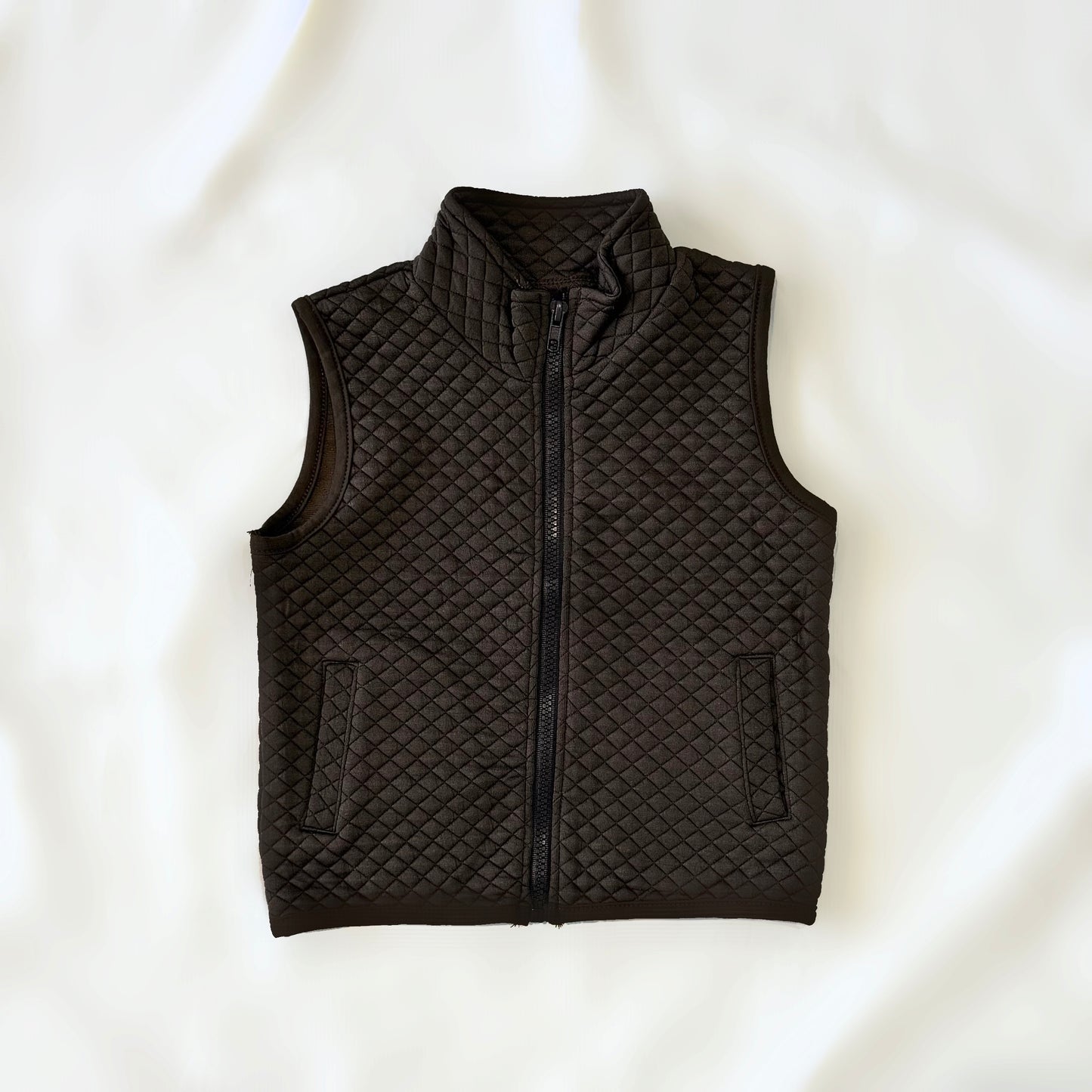 Brown Quilted Vest