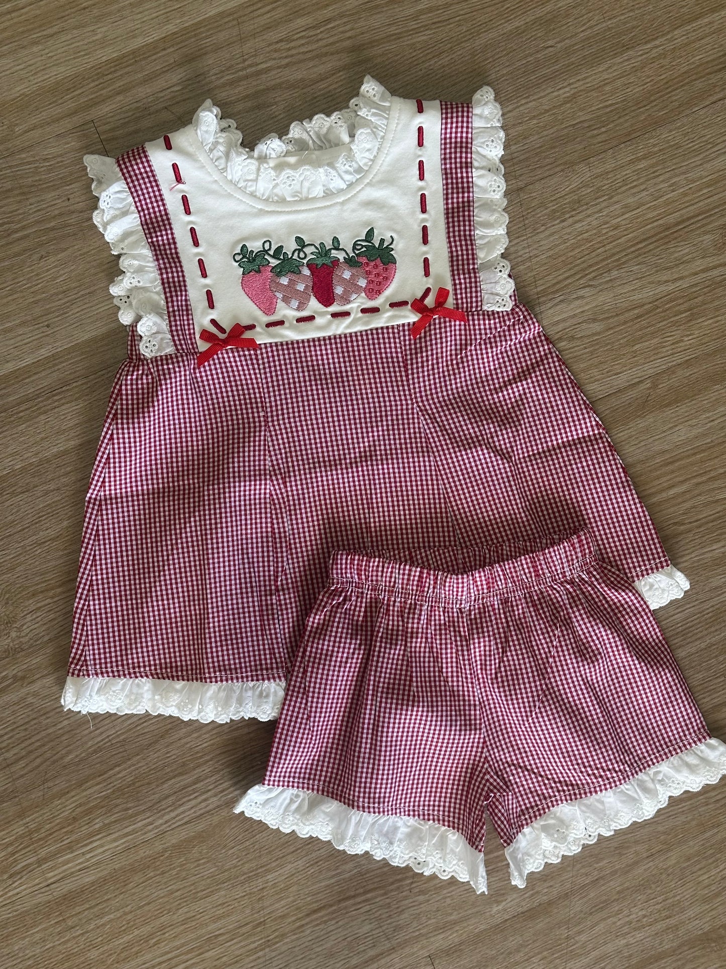 Strawberry Girl Short Set