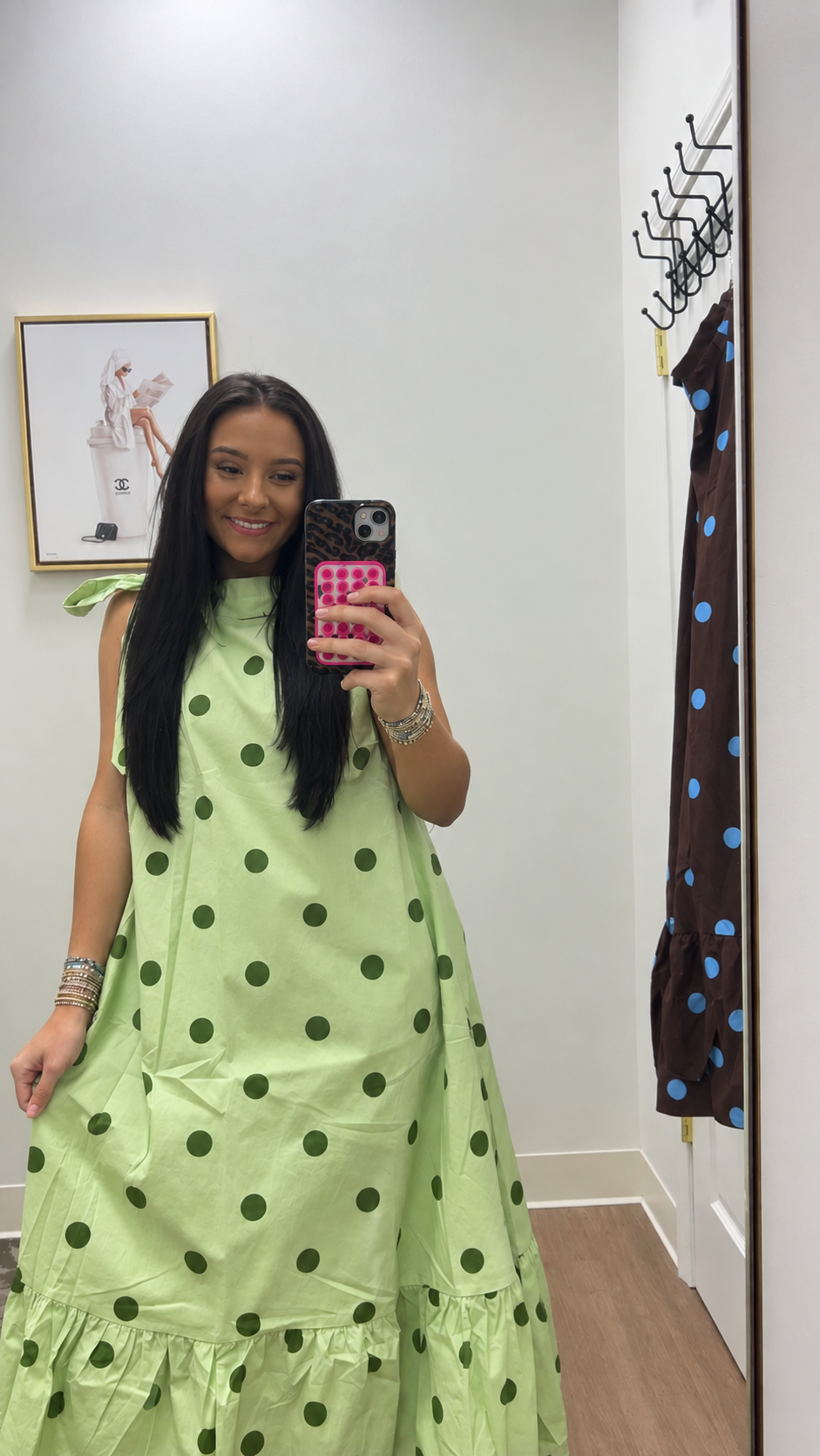 Sage/Green Polka Dot Maxi