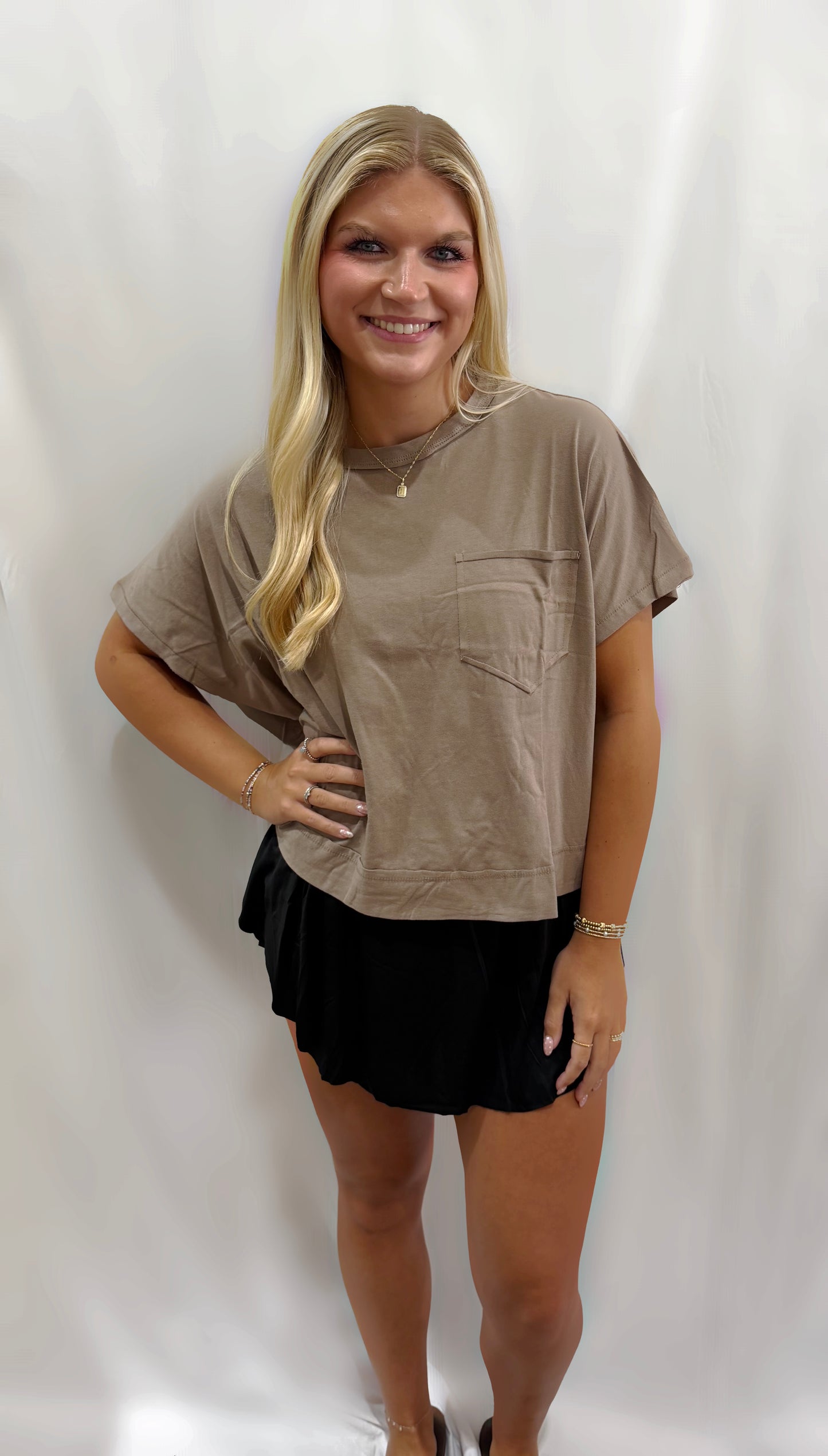 Cocoa Boxy Tee