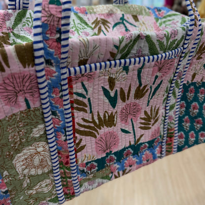 Floral Patchwork Duffle Bag