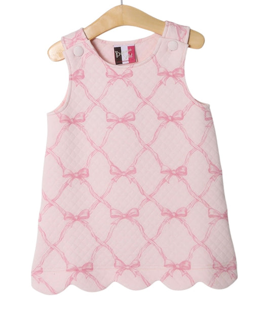 Dainty Bows Quilted A-Line Dress
