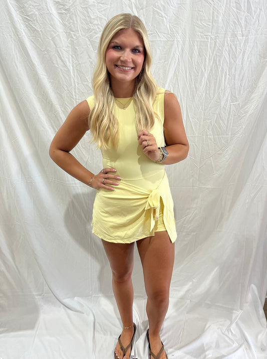 Butter Athletic Tie Front Wrap Dress