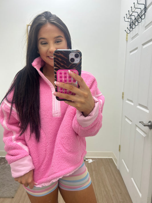 Get Cozy Pullover-Pink
