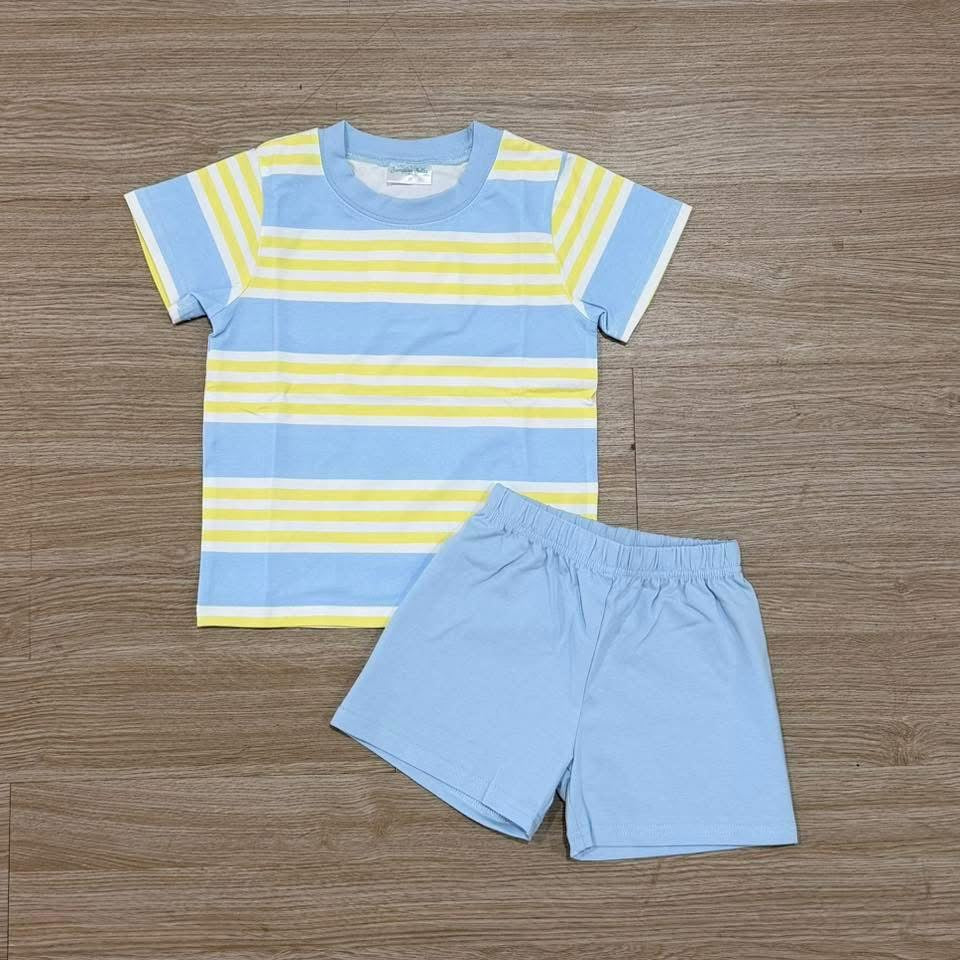 Blue/Yellow Stripe Set