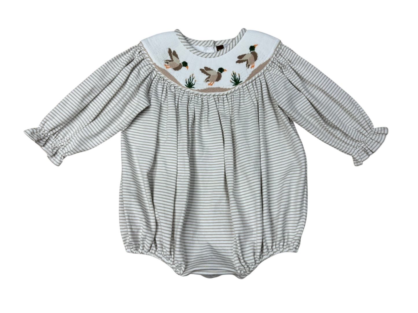 Mallard Duck Smocked Girl Bubble