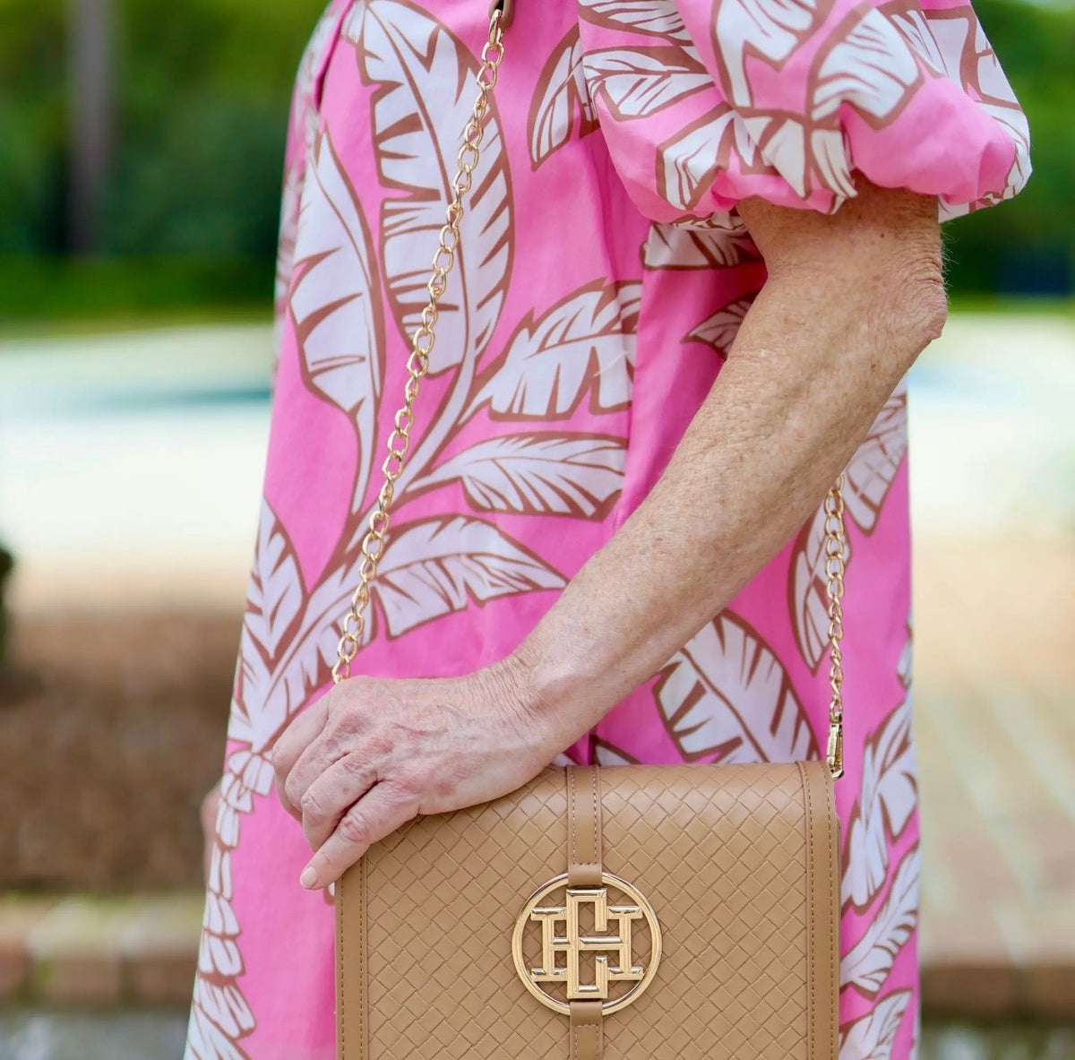 Cecilia Circle Logo Handbag