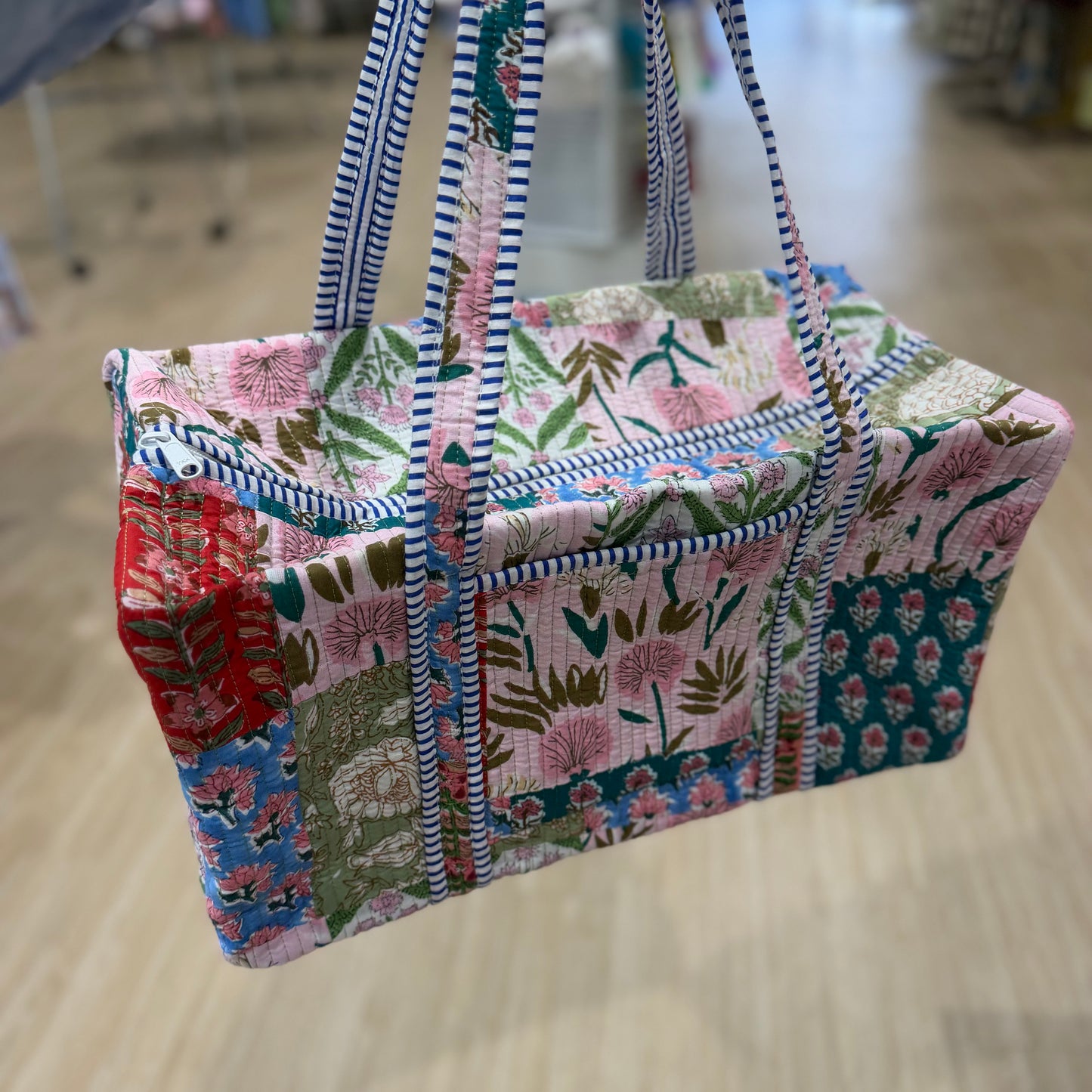 Floral Patchwork Duffle Bag