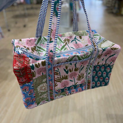 Floral Patchwork Duffle Bag